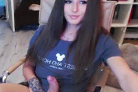 Russian Beauty Strokes Her monstrous 10-Pounder