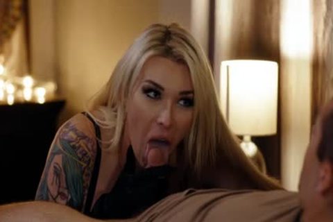 breasty blond TS Dante Colle wazoo pounded By Dante Colle