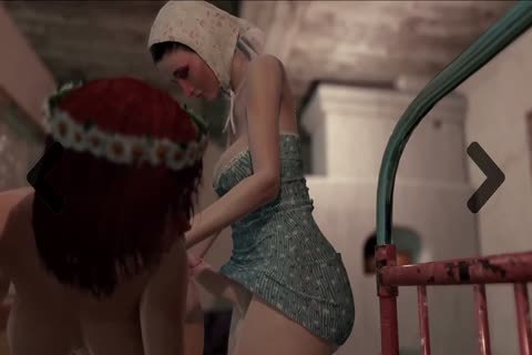 3D Futanari shemale Animation With Dickgirls