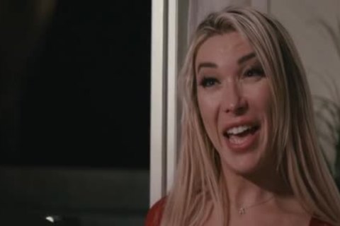 breasty blond Ts Superstar Aubrey Kate Bouncy butthole Ride