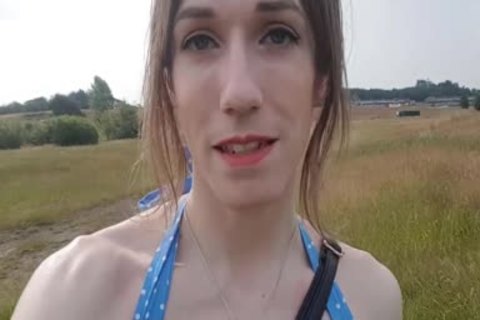 Outdoor pooper In My Summer costume; Public No panties Finger bang