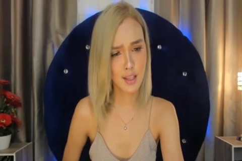 yummy delicious TBabe Stroking On web camera Part 3