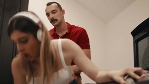 breasty ladyman Ivory Mayhem Barebacked In The Laundry Room