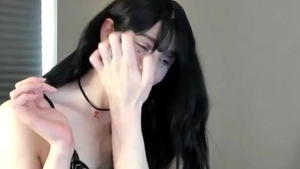 Skinny And Tall Transgirl With gigantic cock Masturbates On cam